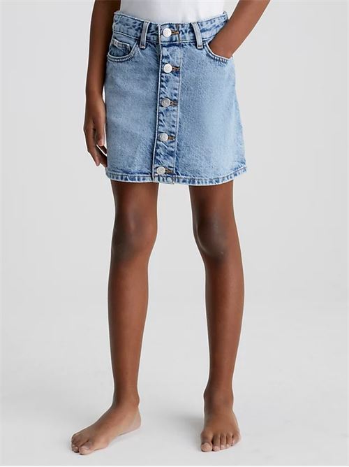 SALT PEPPER A LINE DENIM SKIRT CALVIN KLEIN JEANS | IG0IG01999/1AA